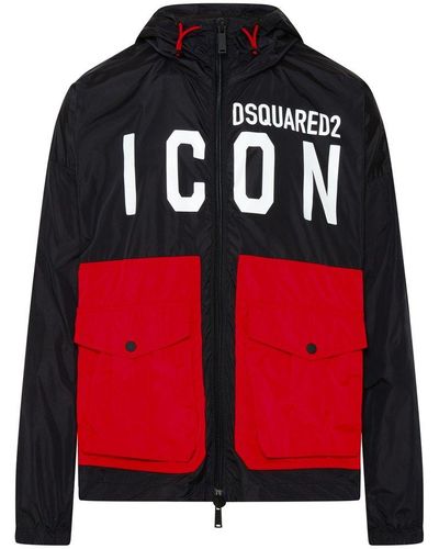 DSquared² Nylon Icon Jacket - Red