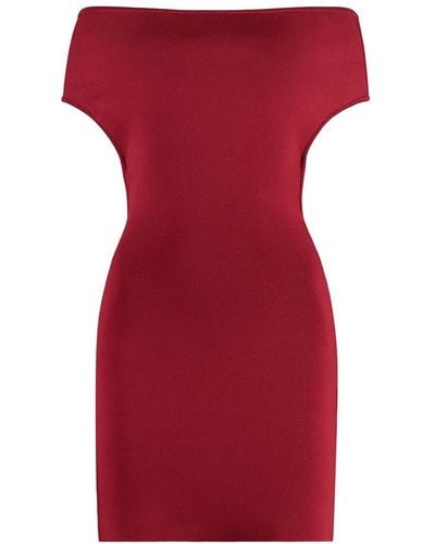 Jacquemus Cubista Knitted Dress - Red