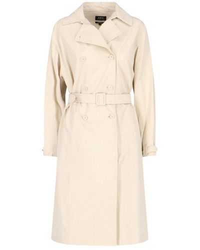A.P.C. Classic Trench Coat - Natural