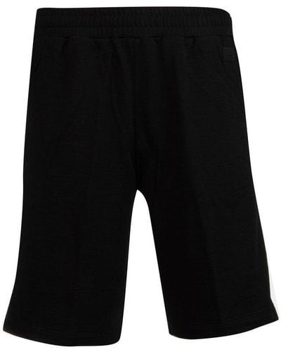 Zegna Logo Patch Shorts - Black
