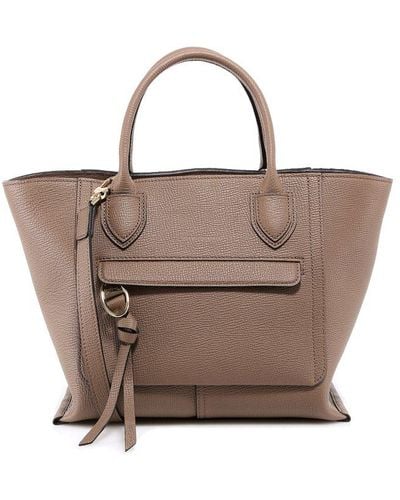 Longchamp Mailbox Medium Top Handle Bag - Natural