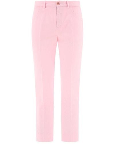 Aspesi Cropped Trousers - Pink