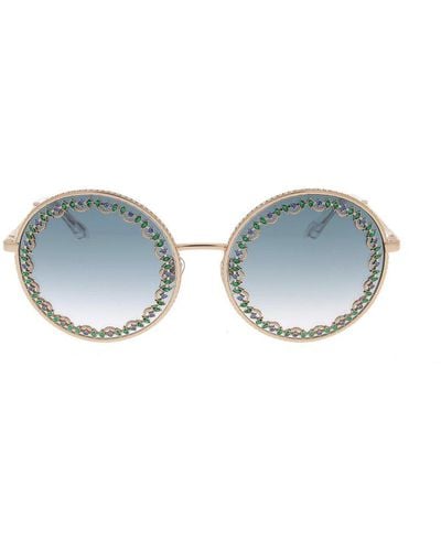 Chopard Round Frame Sunglasses - Black