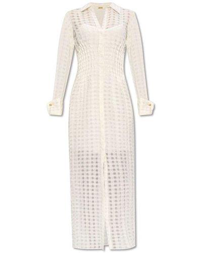 Cult Gaia 'pernille' Dress With Collar, - White