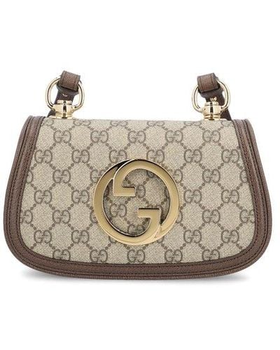Gucci Blondie Chain Linked Mini Shoulder Bag - White