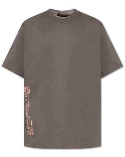 Helmut Lang T-shirt With Logo, - Gray