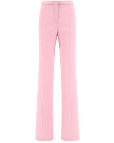 Pinko High-waist Straight-leg Trousers - Pink