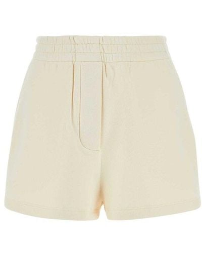 Prada Elasticated Waistband Shorts - Natural
