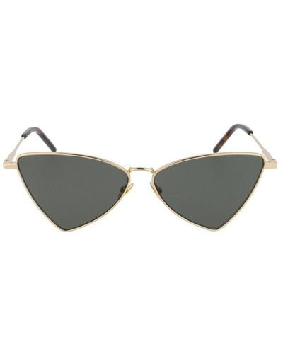 Saint Laurent Geometric Frame Sunglasses - Gray
