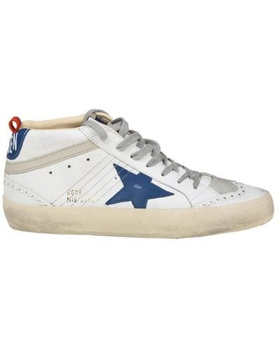 Golden Goose Mid-star Lace-up Sneakers - White
