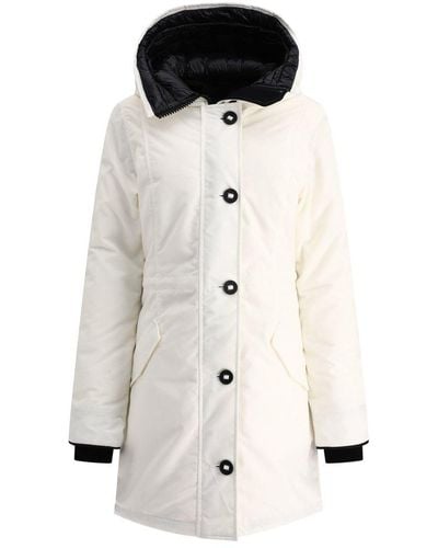 Canada Goose Rossclair Button-up Parka - White