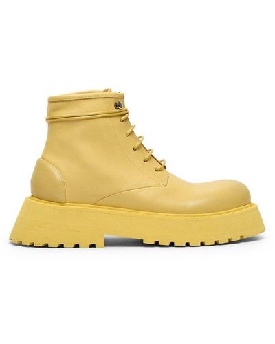 Marsèll Micarro Lace-up Ankle Boots - Yellow
