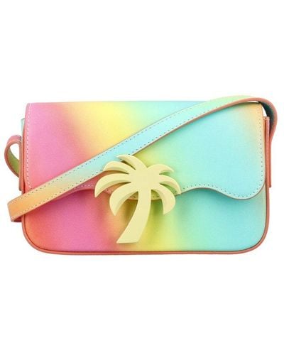 Palm Angels Rainbow Palm Beach Bag - Green