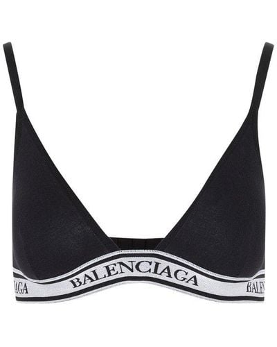 Balenciaga Elastic Bra Underwear - Black