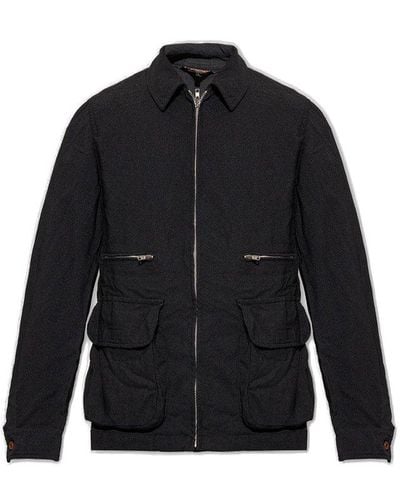 COMME DES GARÇON BLACK Textured Jacket - Black
