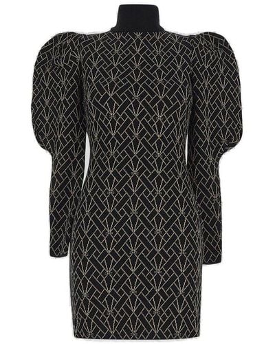 Elisabetta Franchi Knitted Dress - Black