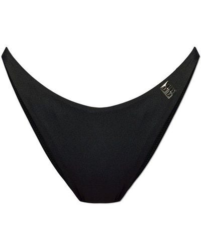 Givenchy Logo Plaque Swimsuit Bottom - Black