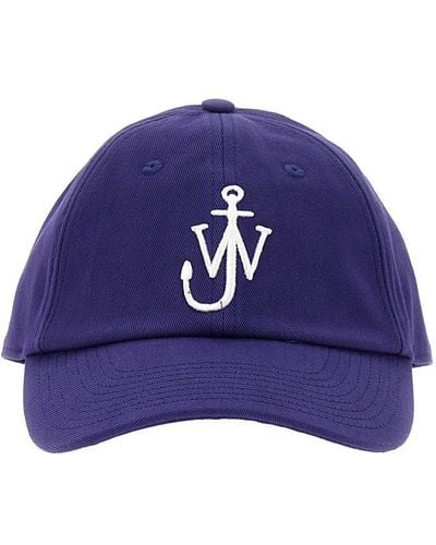 JW Anderson Logo Cap Hats - Purple