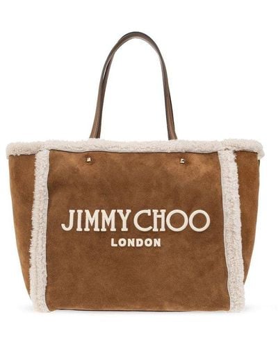 Jimmy Choo ‘Avenue’ Shopper Bag - Brown
