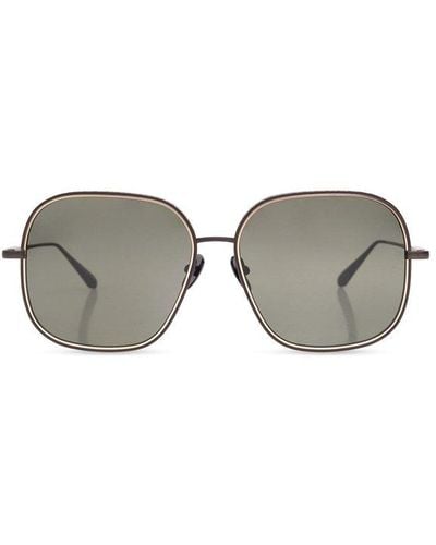 Linda Farrow Juliana Oversized Squared-frame Sunglasses - Grey