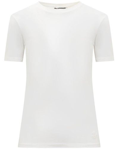 Jil Sander + Crewneck T-shirt - White