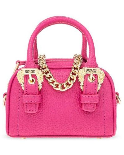 Buy Versace Jeans Couture Women Pink All-Over Signature Print Leather Tote  Bag Online - 745121