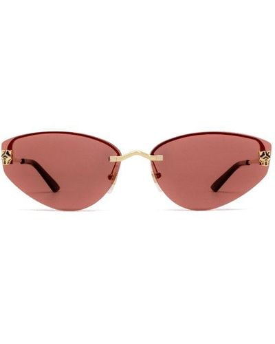 Cartier Cat-eye Frame Sunglasses - Pink