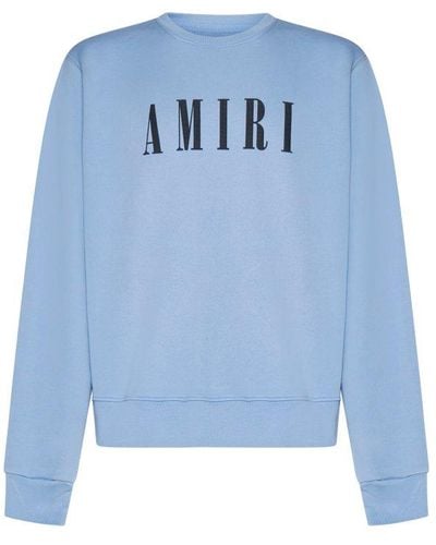 Amiri Logo Cotton Sweatshirt - Blue