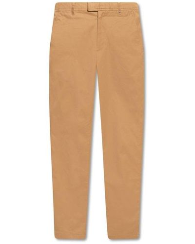 Burberry 'shilton' Cotton Chino Pants - Natural