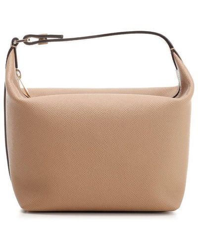 Valextra Mochi Mini Handbag - Brown