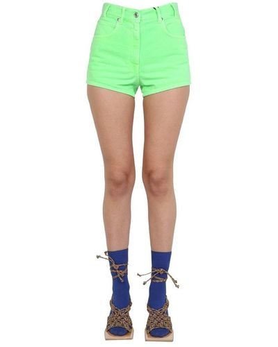 MSGM Denim Shorts - Green