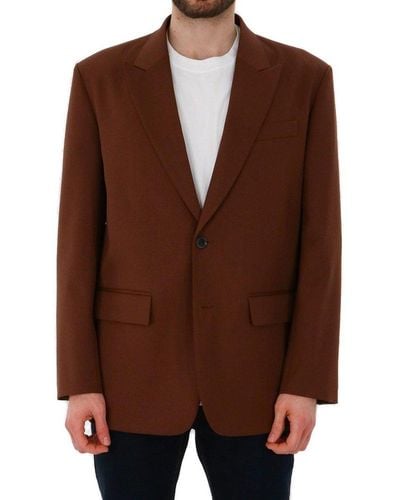 Valentino Jacket With Optical Lining - Brown