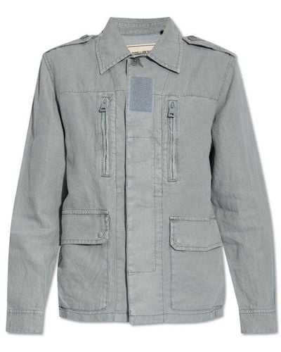 Zadig & Voltaire 'kid' Linen Jacket, - Gray
