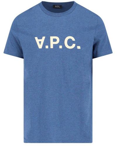 A.P.C. V.p.c Color T-shirt - Blue