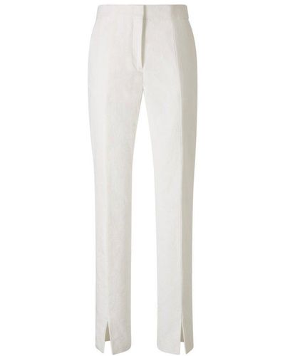Jil Sander Side-slit Tailored Trousers - White