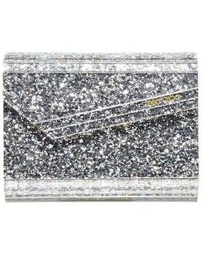 EMMIE, Silver Mirror Fabric Clutch Bag, Summer Collection