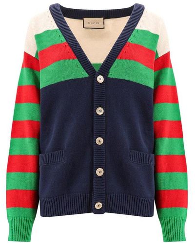 Gucci Striped Button-up Cardigan - Multicolor