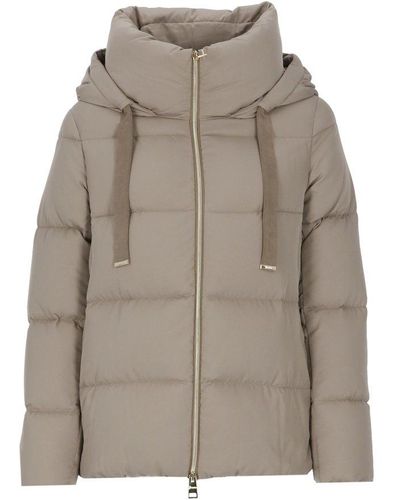 Herno Padded And Quilted Jacket - Gray