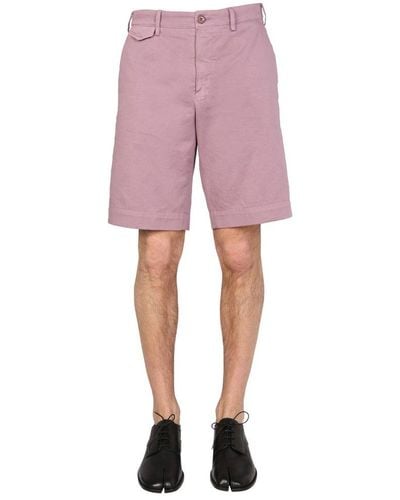 Dries Van Noten Regular Fit Bermuda Shorts - Pink