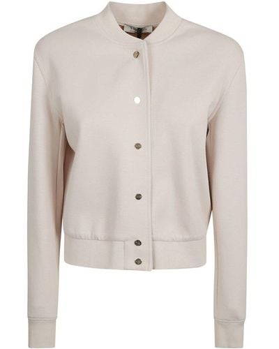 Max Mara Buttoned Long-sleeved Jacket - White