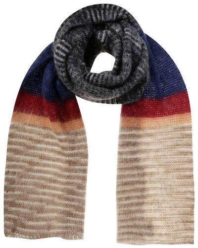 Missoni Striped Knitted Scarf - Blue