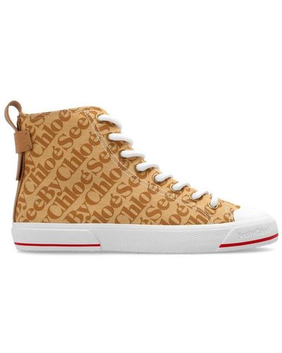 See By Chloé 'aryana' High-top Trainers - Natural