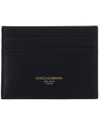 Dolce & Gabbana Logo Print Cardholder - Black