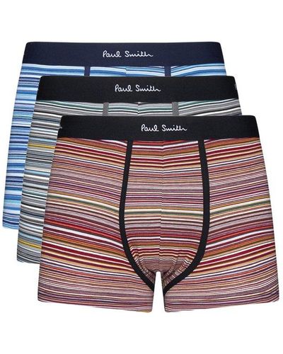 Paul Smith Set Of 3 Cotton Boxer Shorts - Multicolor