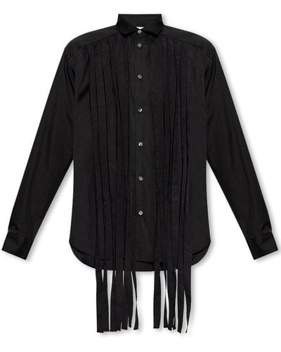 Comme des Garçons Shirt With Fringes - Black