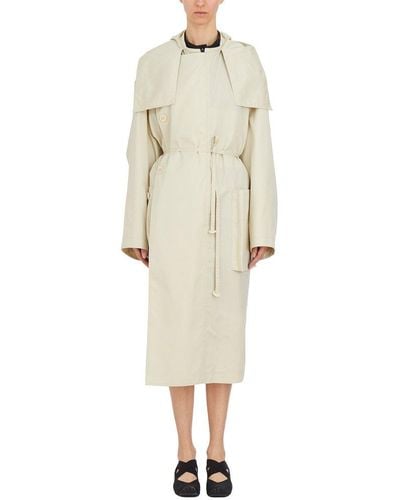 Lemaire Belted Trench Coat - Natural