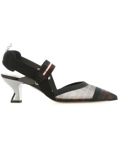 Fendi Colibrì Pointed Toe Court Shoes - Black