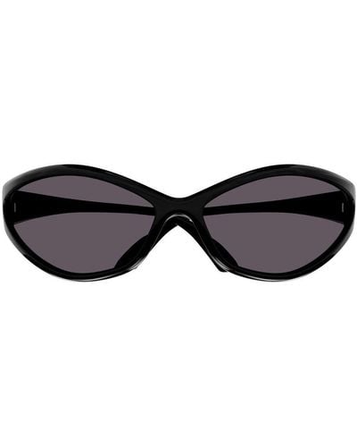 Balenciaga 90s Oval Frame Sunglasses - Brown