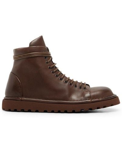 Marsèll Pallottola Pomice Lace Up Ankle Boots - Brown