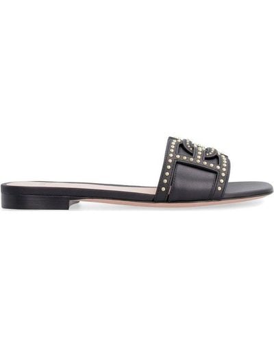 Bally Stud-embellished Slip-on Sandals - Black